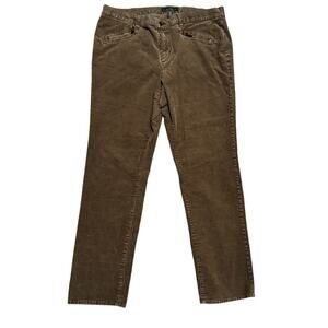 Lauren Ralph Lauren Brown Cords | Straight Leg Riding-Inspired Pants Size 16W